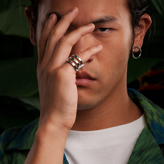 CHAKRA  puzzle ring for him